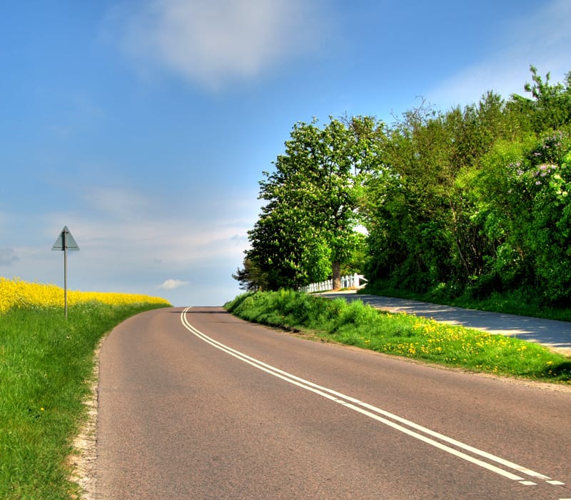 Photo d'une route de campagne